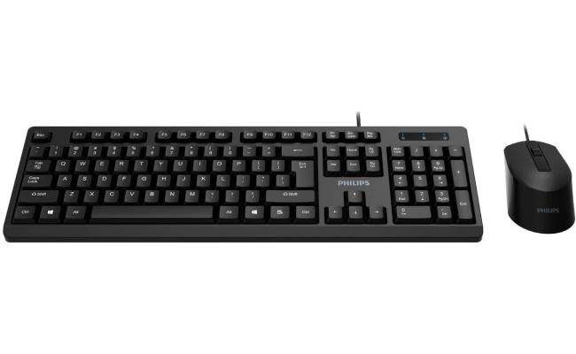 Philips MK234 USB Keyboard and Mouse Combo- Black